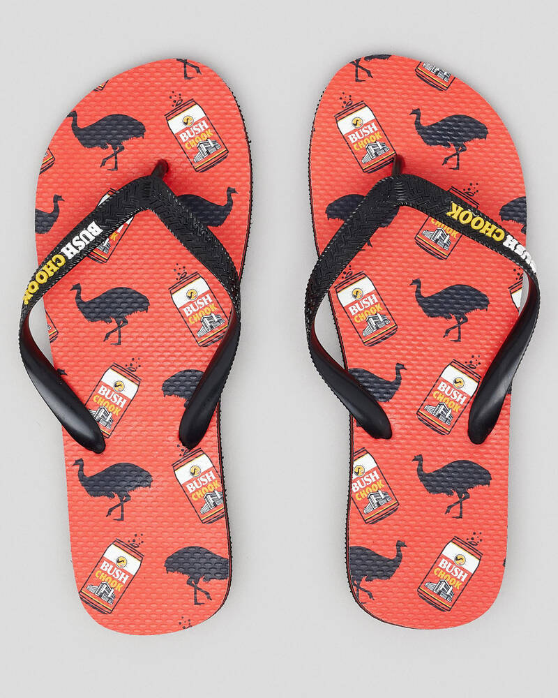 Bush Chook Filthy Chook Thongs for Mens