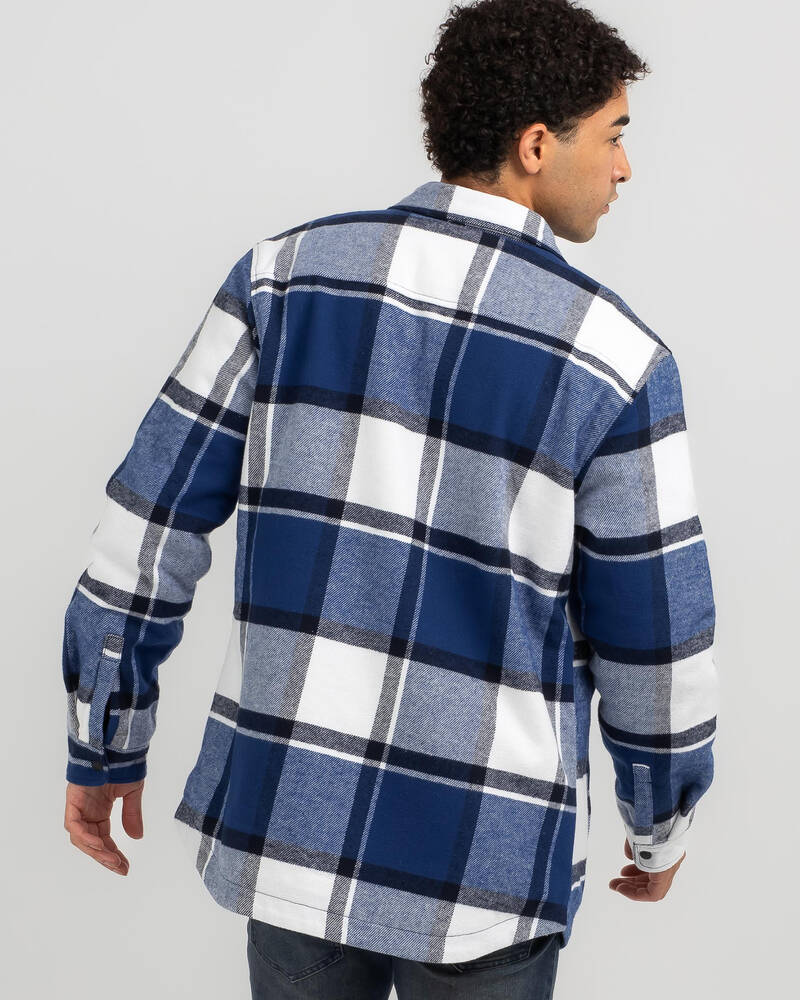 Skylark Fragmented Long Sleeve Flannel Shirt for Mens