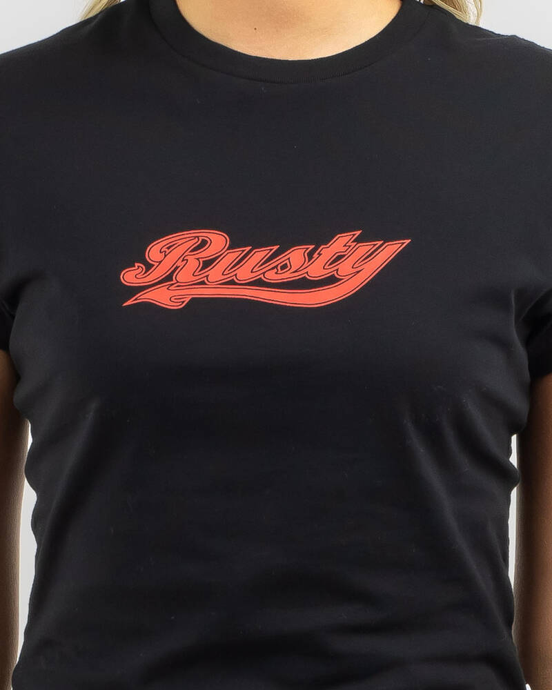 Rusty Norty Short Sleeve Baby Tee for Womens
