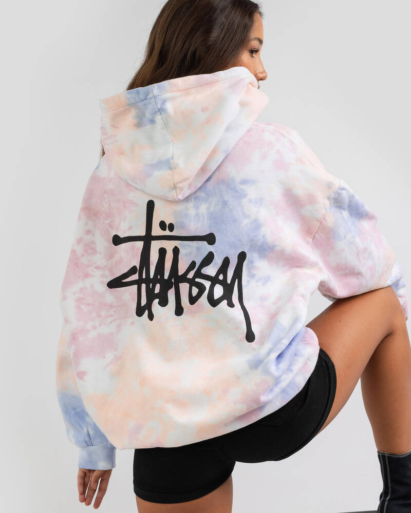 Stussy Graffiti Oversized Hoodie for Womens