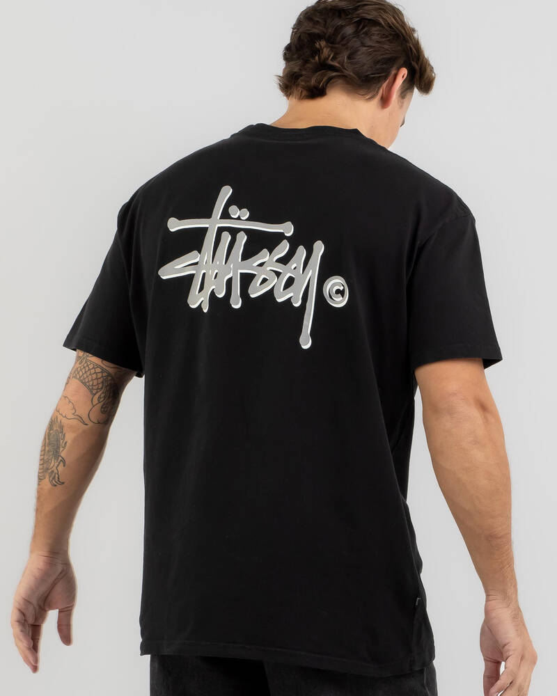 Stussy Shadow Graffiti T-Shirt for Mens