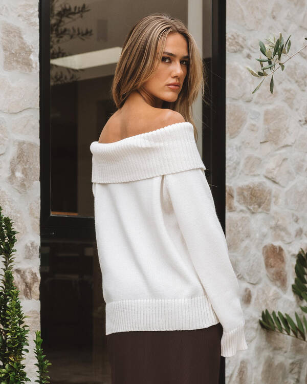 Ava And Ever Veriti Off Shoulder Knit Jumper for Womens