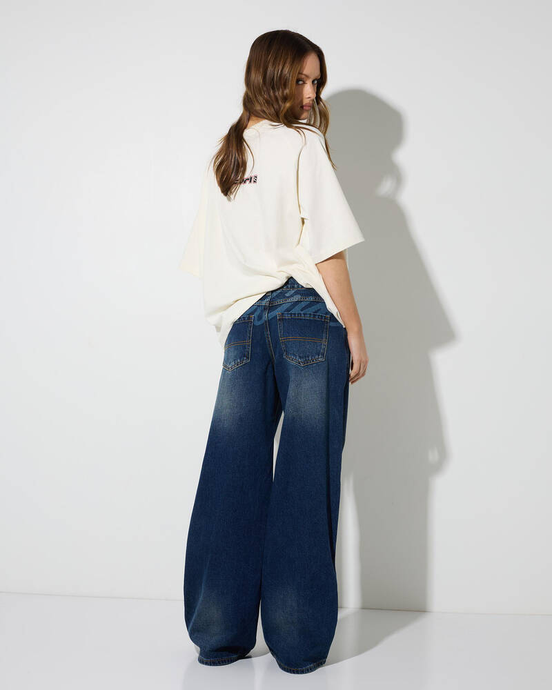 Rip Curl Archive Baggy Low Rise Jeans for Womens