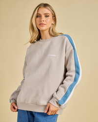 Rusty Racing Stripes 2.0 Crewneck Sweatshirt for Womens image number null