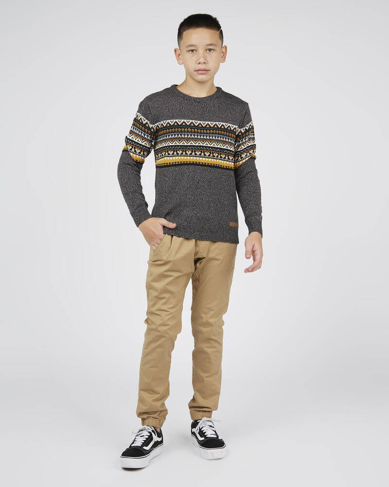 Skylark Boys' Growler Crew Knit Sweatshirt for Mens
