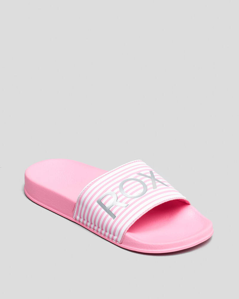 Roxy Girls' Roxy Slippy Slide Sandals for Womens