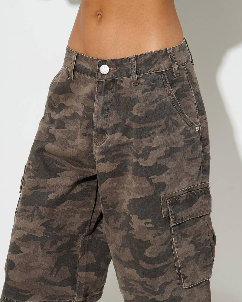 DESU Tristan Cargo Capri Shorts for Womens