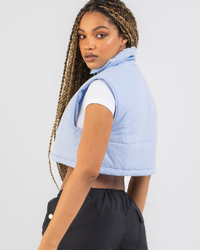 Into Fashions Snow Season Puffer Vest for Womens image number null