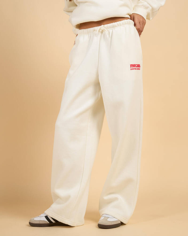 Rip Curl Surf Puff Wide Leg Trackpants for Womens