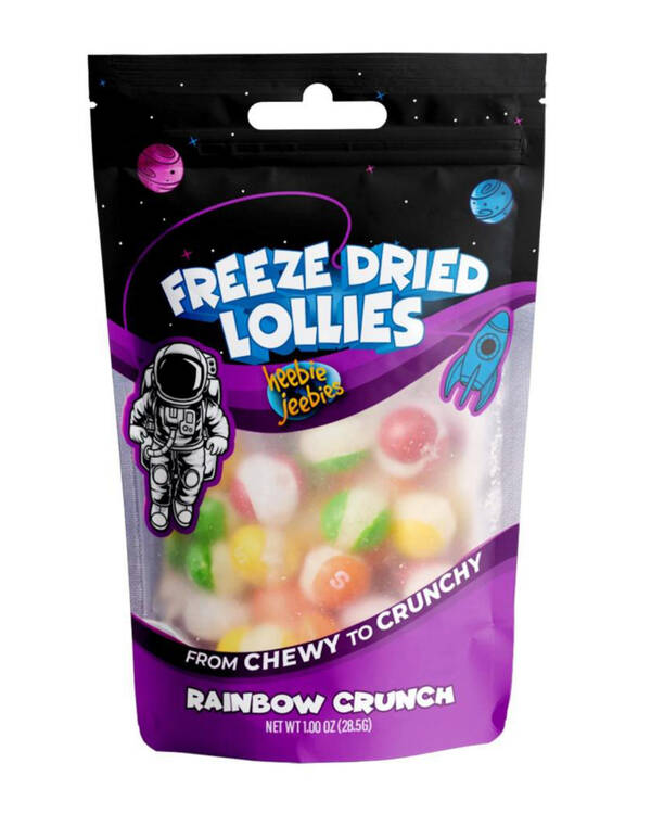 Large Freeze Dried Rainbow Crunch Lollies