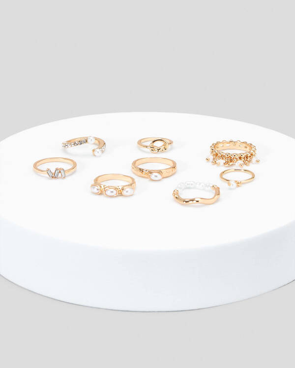 Karyn In LA Pearl Ring Pack for Womens