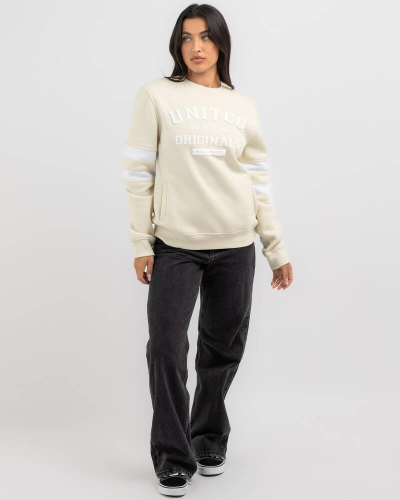 Unit College Crew Sweater for Womens