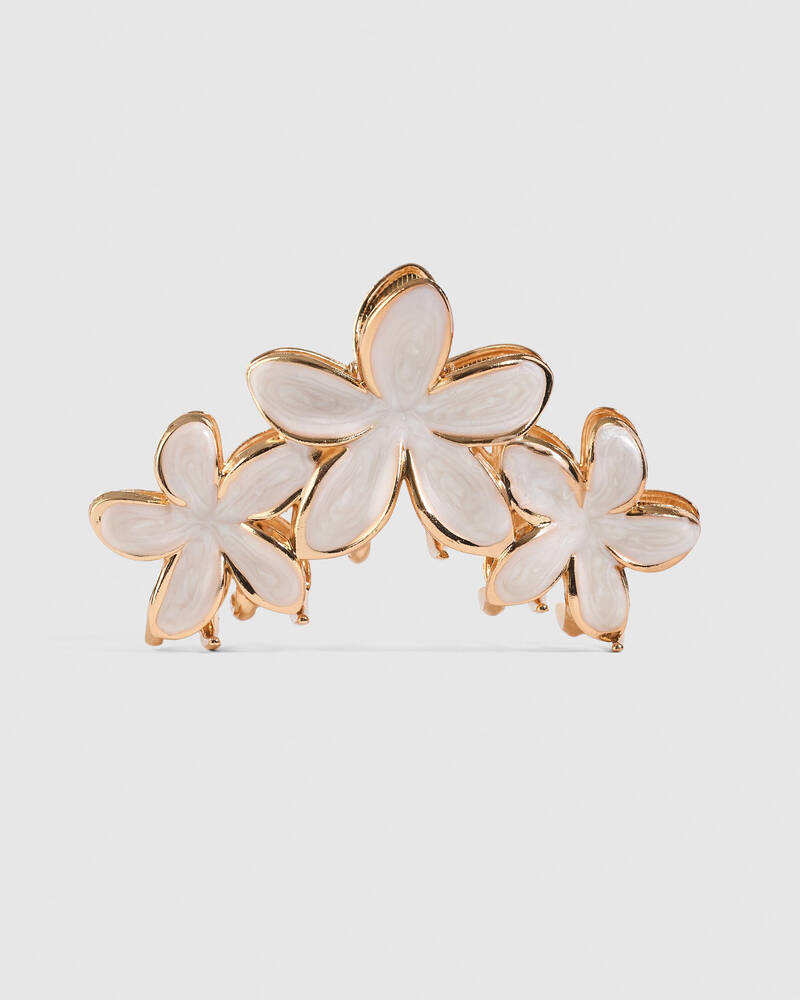 Karyn In LA Summer Day Pearl Hair Claw Clip for Womens