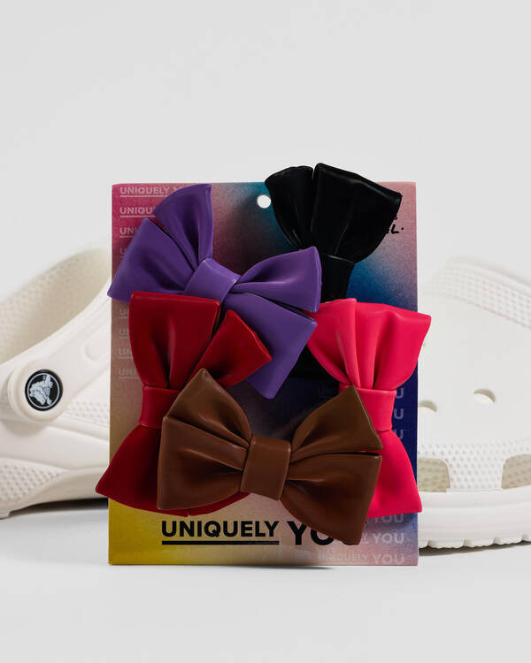 Solid Romantic Bow Jibbitz 5 Pack