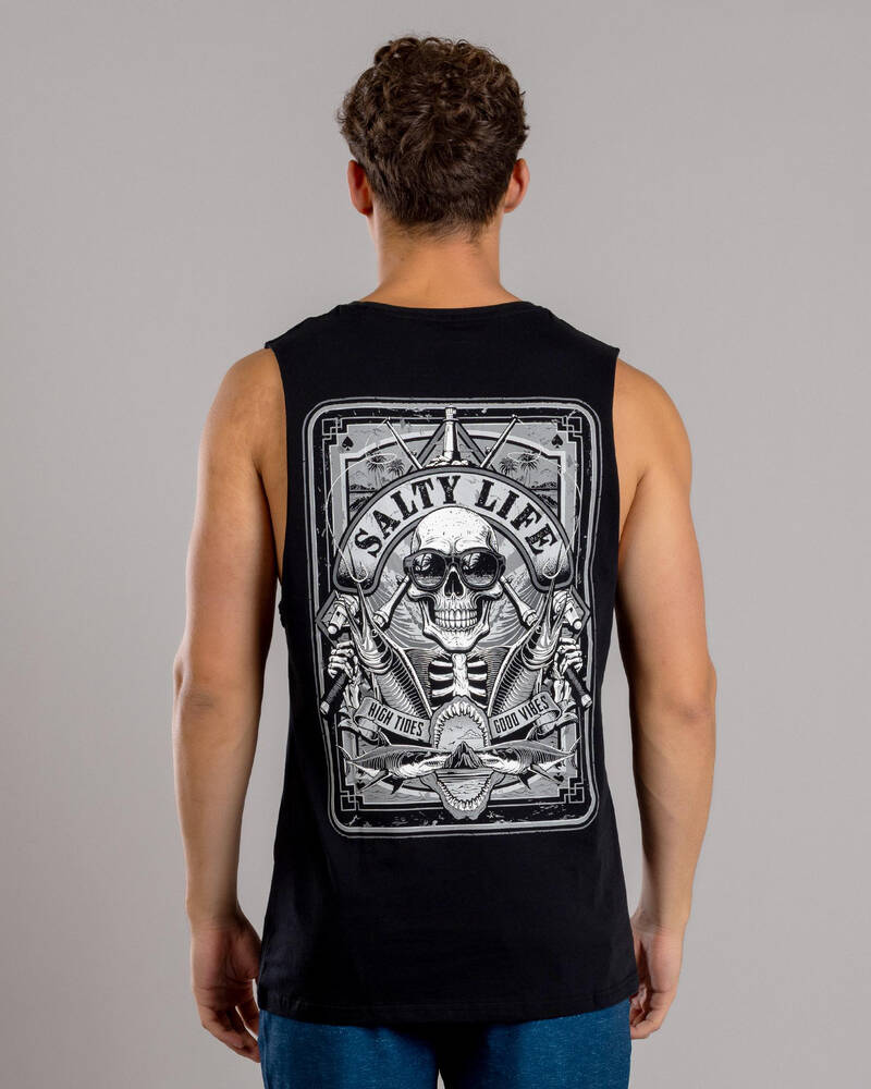 Salty Life Ocean's Gamble Muscle Tank for Mens