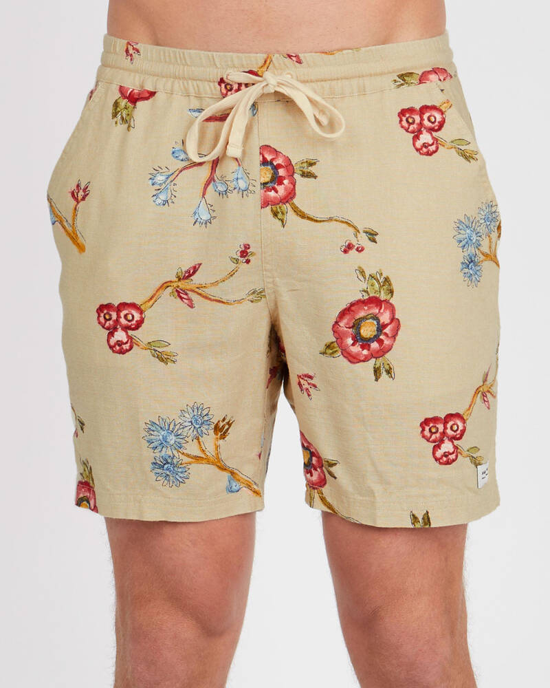 Banks Journal Aymbols Linen Walk Shorts for Mens