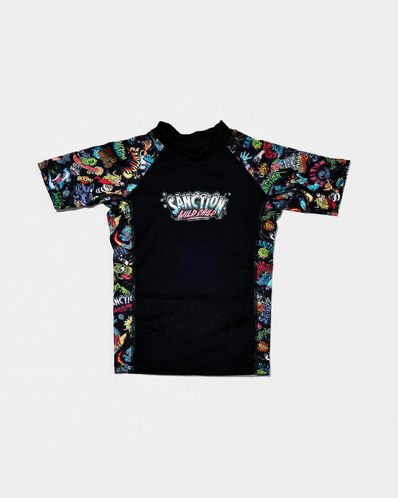 Sanction Toddlers' Savage Short Sleeve Rash Vest for Mens