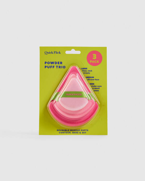Quick Faced Powder Puff Trio