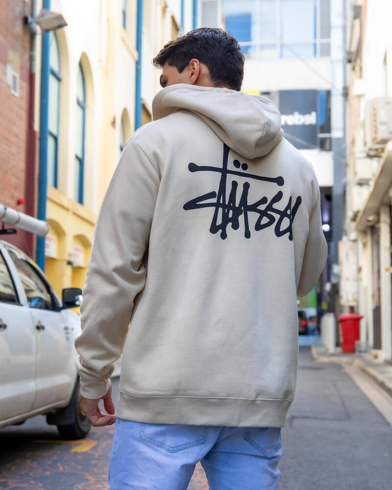 Stussy Graffiti Zip Thru Hoodie for Mens