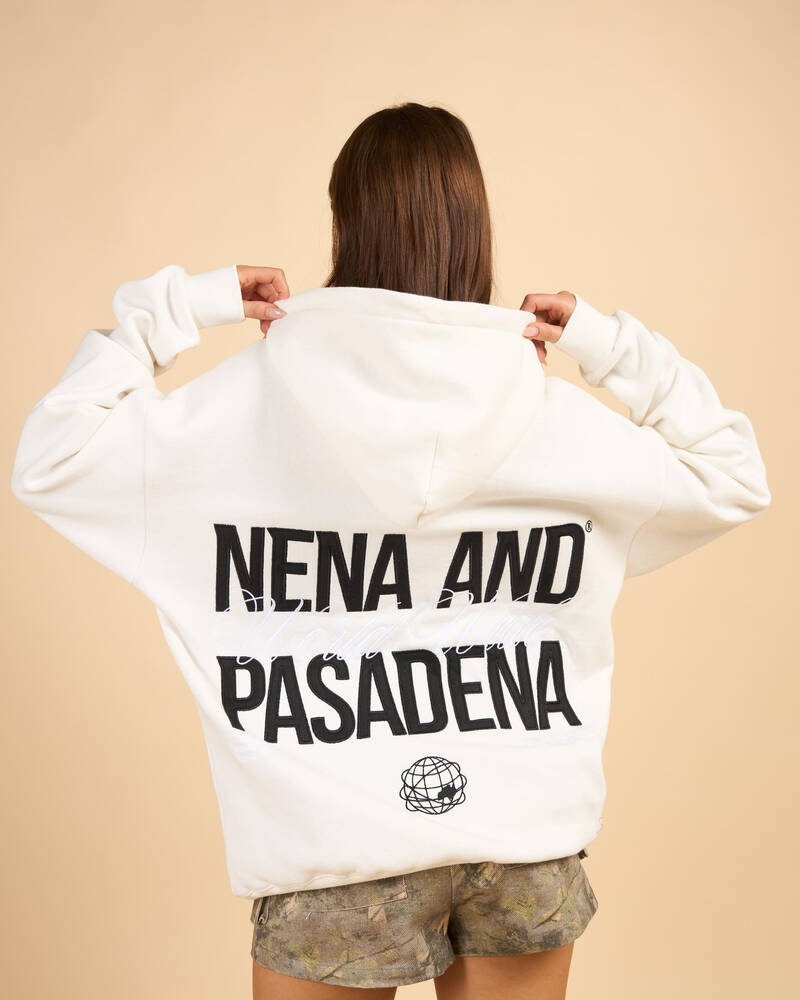 Nena & Pasadena Caution Relaxed Hoodie for Womens