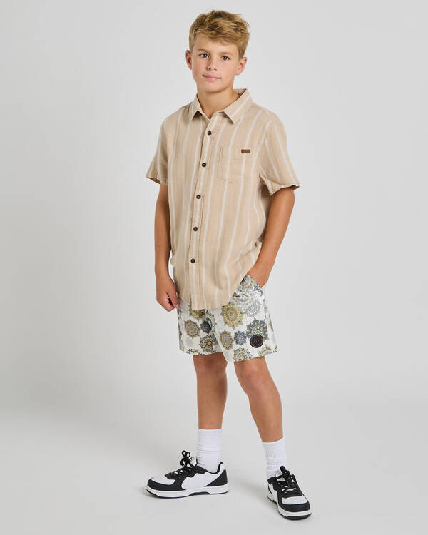 Skylark Boys' Spiral Elastic Waist Shorts for Mens