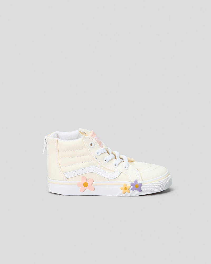 Vans Toddlers' Sk8-Hi Zip Flower Shoes for Womens