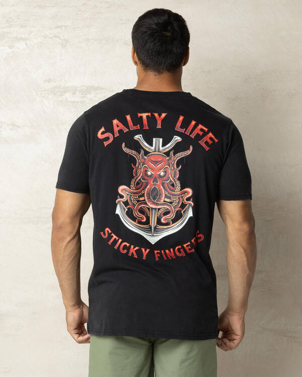 Salty Life Sticky Fingers 2.0 T-Shirt for Mens