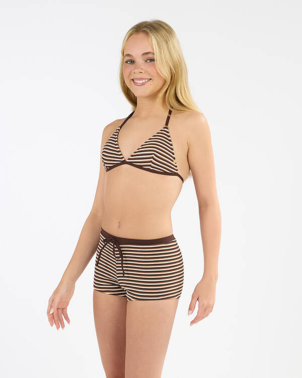 Girls' Kris Fixed Triangle Swim Short Set