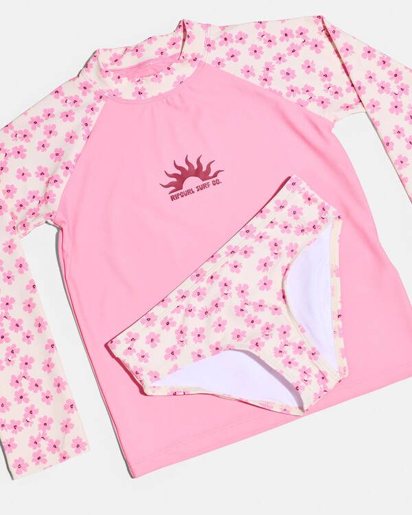 Rip Curl Toddlers' Party Wave 2 Piece Rash Vest Set for Womens