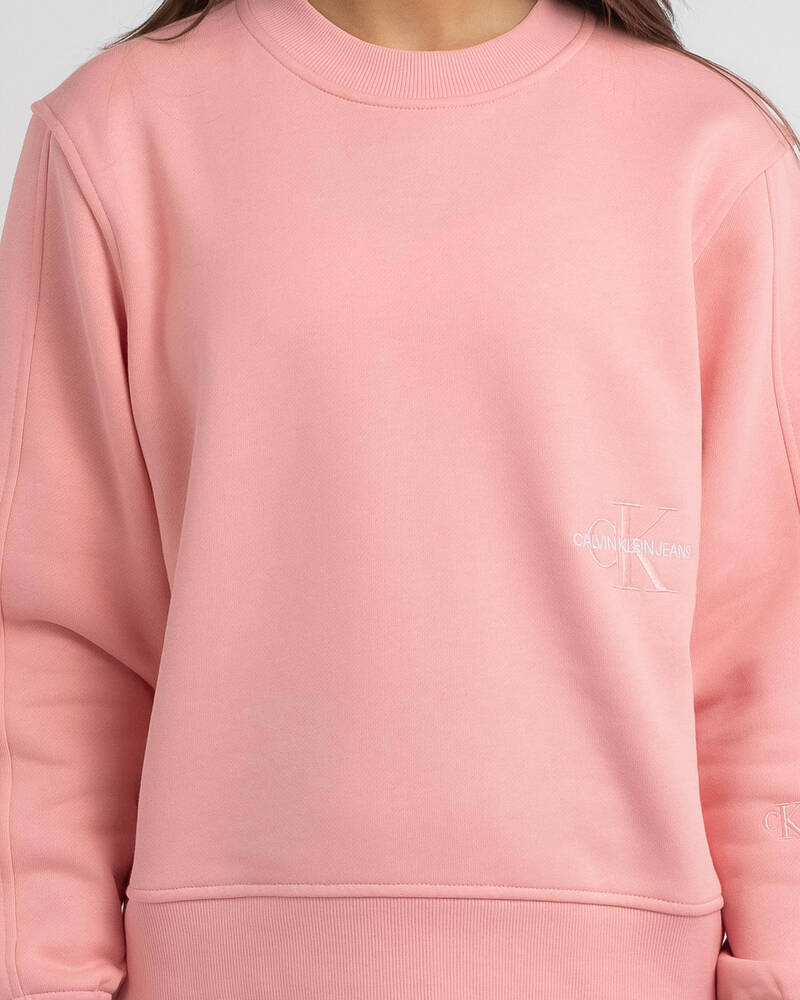 Calvin Klein Off Placed Monogram Sweatshirt for Womens