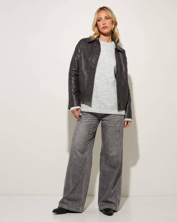 Ava And Ever Harley Faux Leather Jacket for Womens