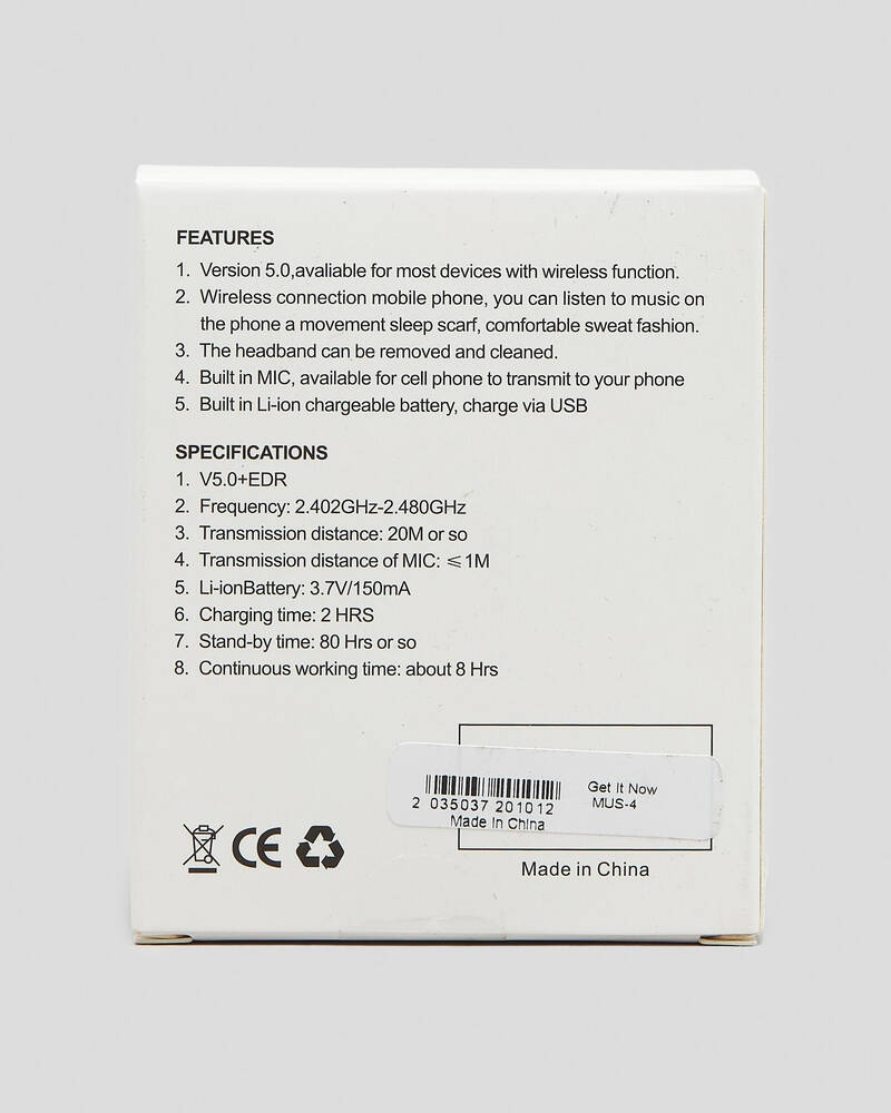 Get It Now Music Call Sport Headband for Unisex