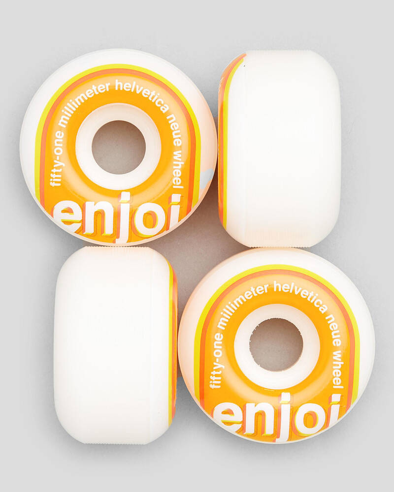 Enjoi Helvetica Neue 51mm Skateboard Wheels for Unisex