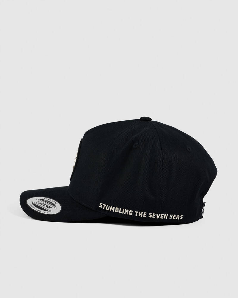 The Mad Hueys Stumbling Captain Cooked Snapback Cap for Mens