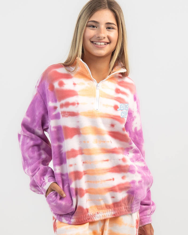 Santa Cruz Girls' Unicorn Stack Strip Sweatshirt for Womens