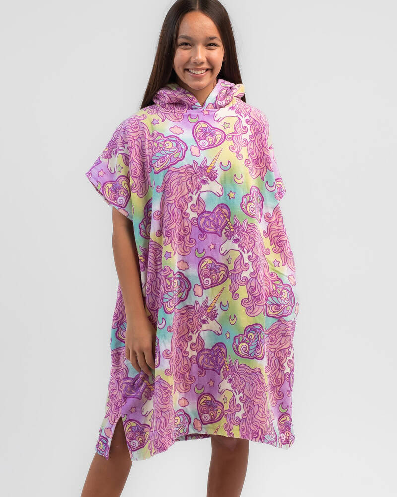Topanga Girls' Unicorn Frosting Hooded Towel for Womens