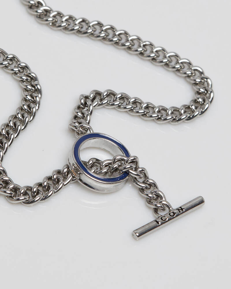 Icon Brand Honour T Bar Necklace for Mens