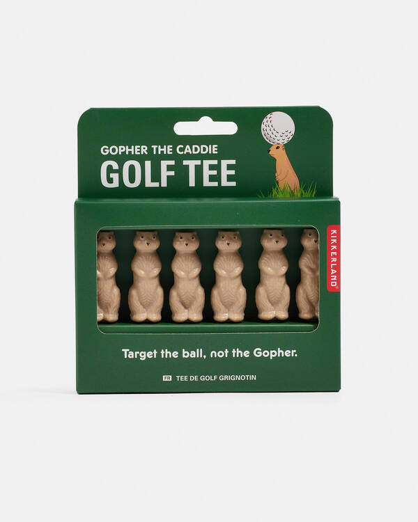 Gopher the Caddie Golf Tee 6 pack