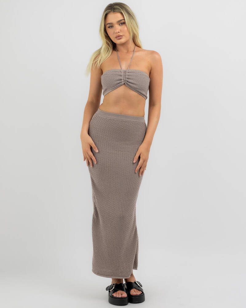 Ava And Ever Kensington Knit Crop Top for Womens