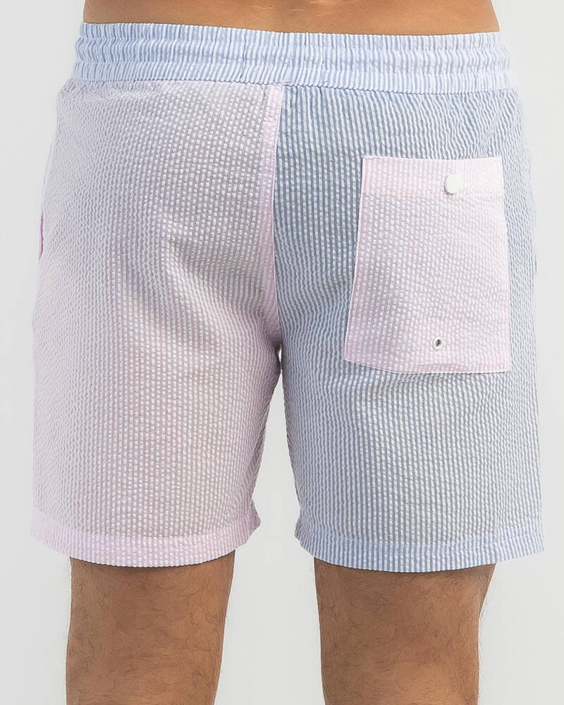 Lucid Panels Elastic Waist Shorts for Mens
