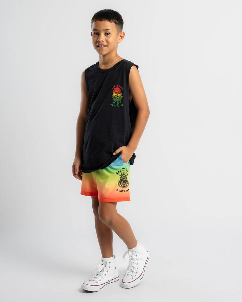 Salty Life Boys' Meld Elastic Waist Shorts for Mens