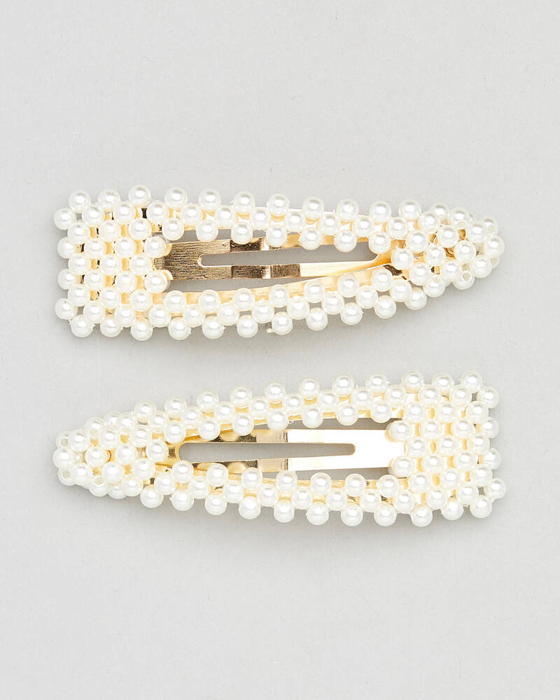 Karyn In LA Pearl Hair Clip Pack for Womens