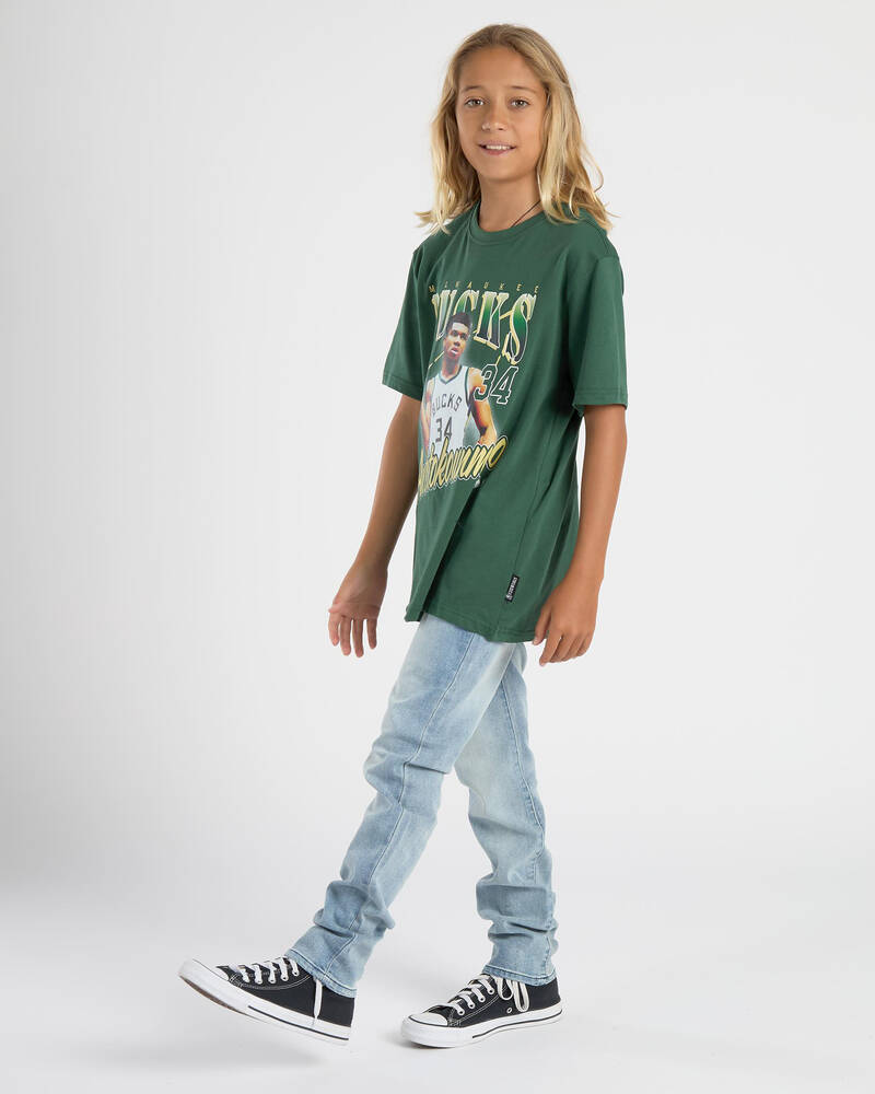 NBA Boys' Antetokounmpo Floyd Vintage T-Shirt for Mens