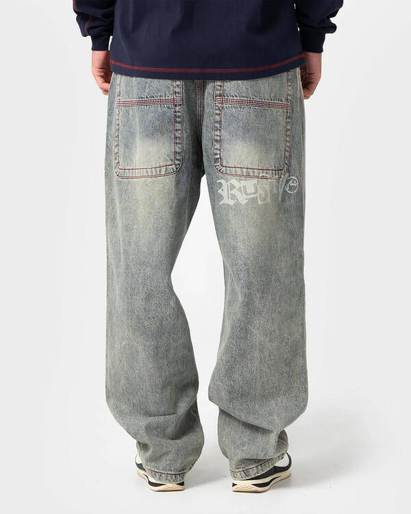 Rusty Redemption Baggy Jeans for Mens