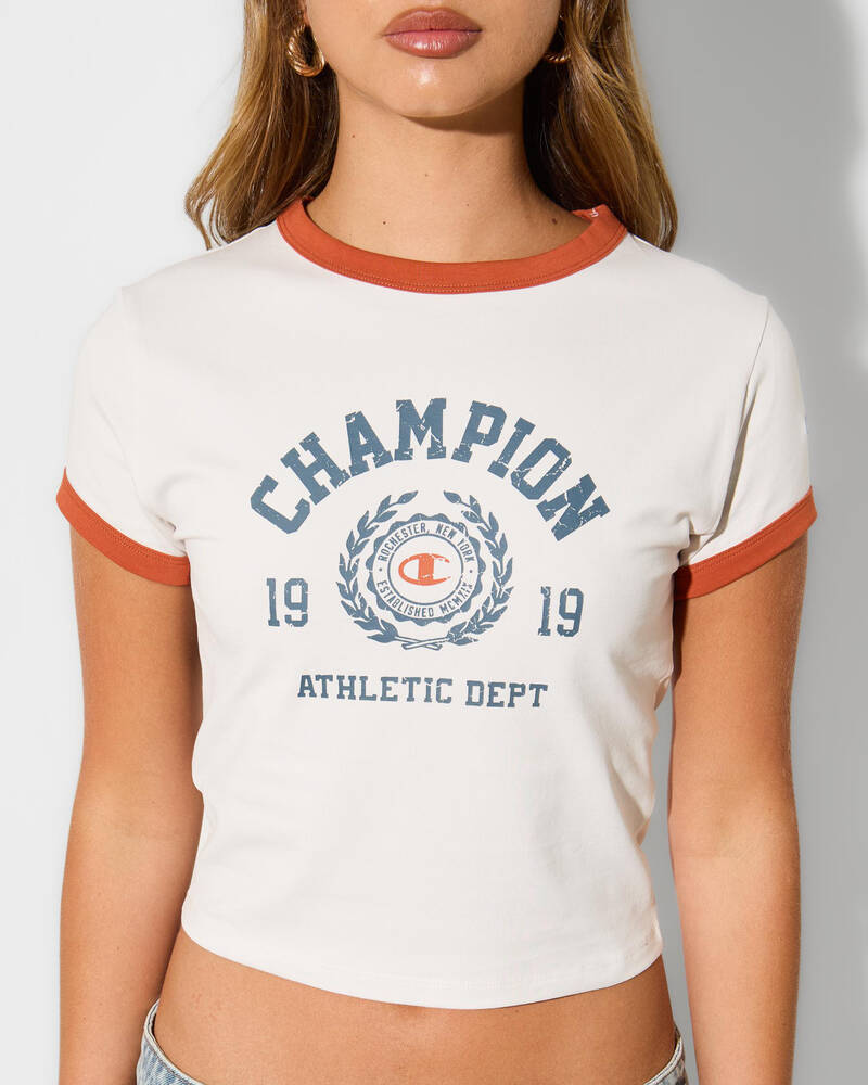 Champion Ringer Baby T-Shirt for Womens