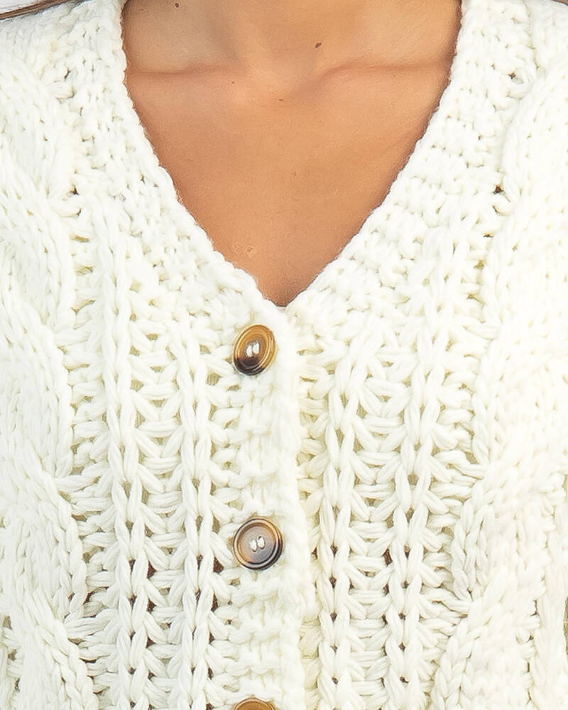 Mooloola Calculus Cable Knit Cardigan for Womens