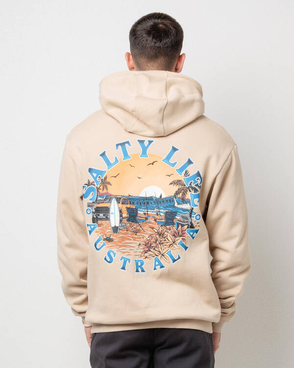 Salty Life Beach Run Hoodie for Mens