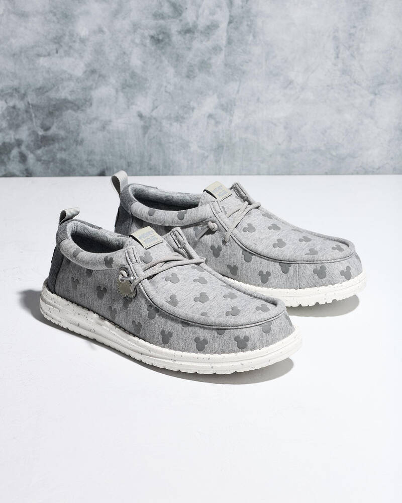 HEYDUDE Wally Mickey Puff Print Shoes for Mens