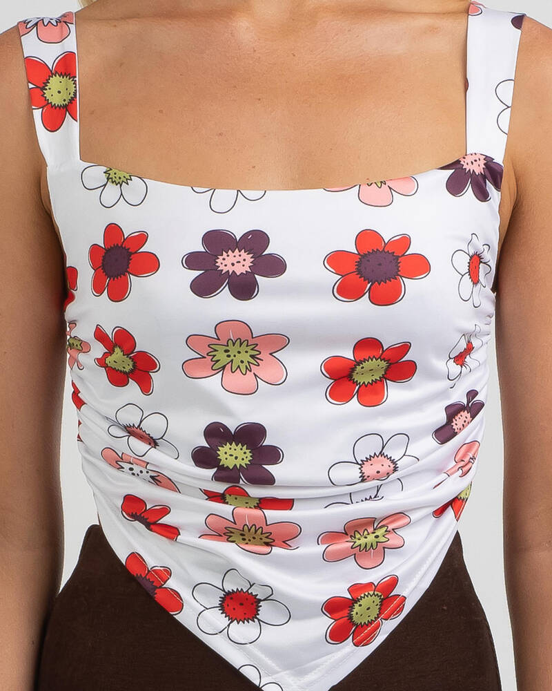 Red Berry Bouquet Baby Top for Womens