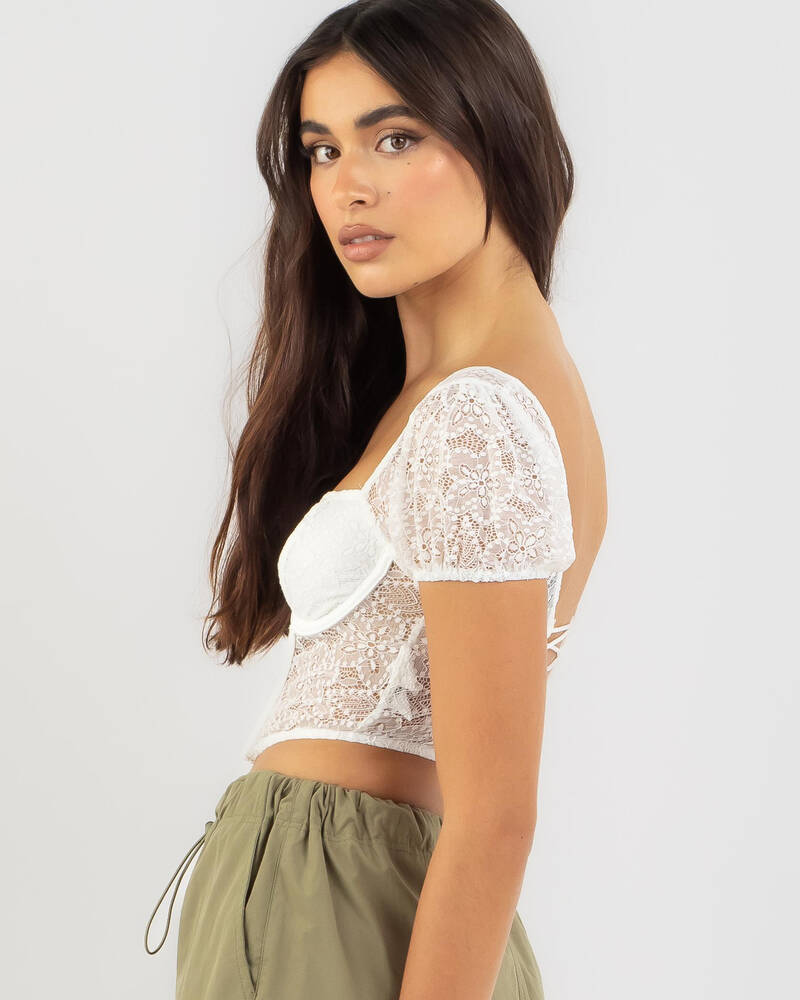 Ava And Ever Duchess Lace Corset Top for Womens